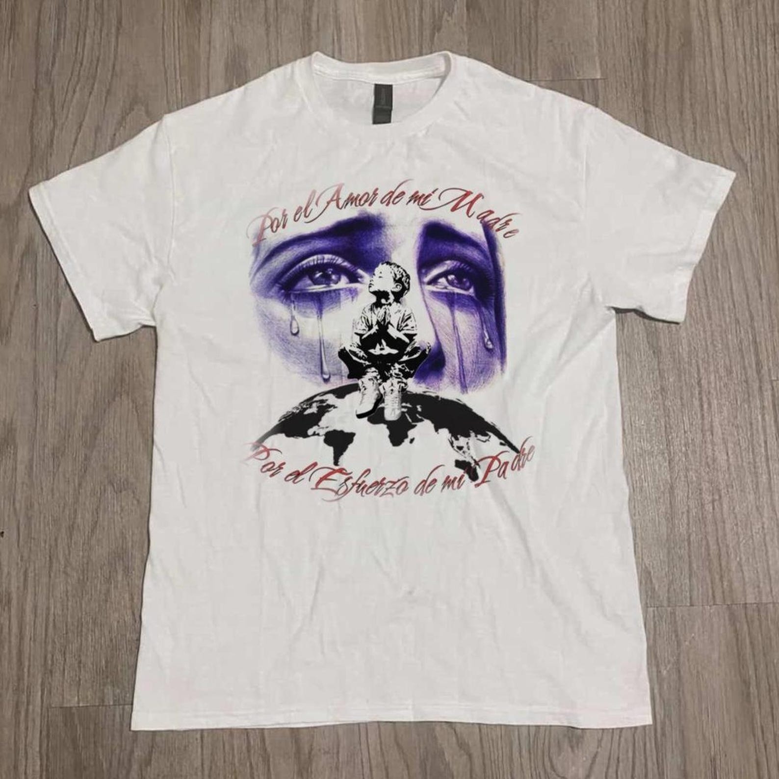Por El Amor De Mi Madre Shirt, Latin Graphic Tee, Sad Boy Aesthetic, Spanish Quote Shirt, Chicano Style Tee, Urban Streetwear, Unisex Shirt, S