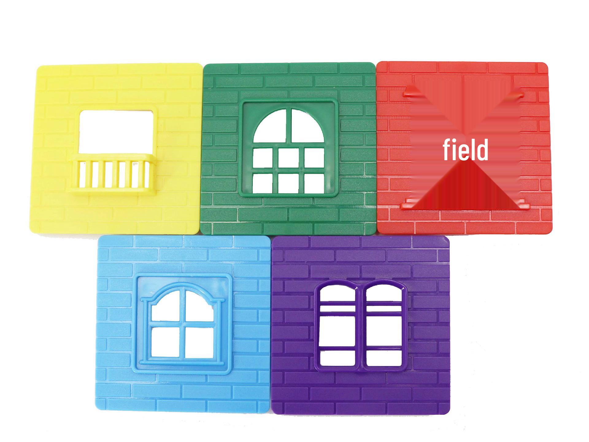 Цветные магнитные плитки для окон для детей - 7,5 см Развивающие игрушки