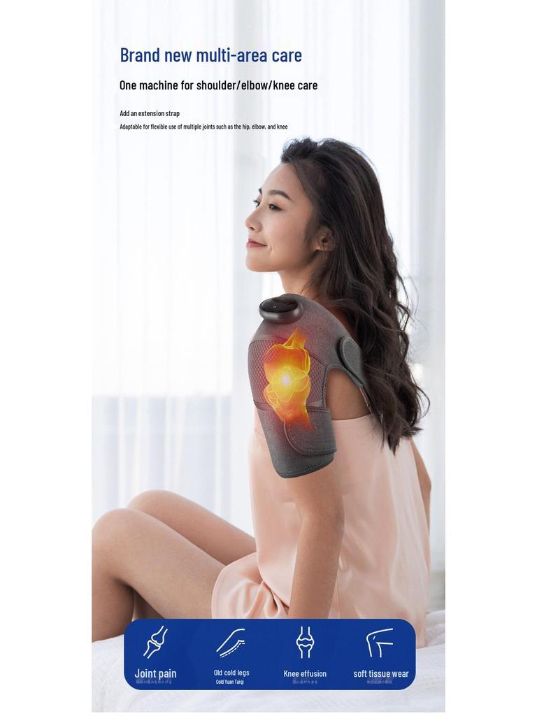 Heated Knee Massager with Hot Compress and Vibration Therapy