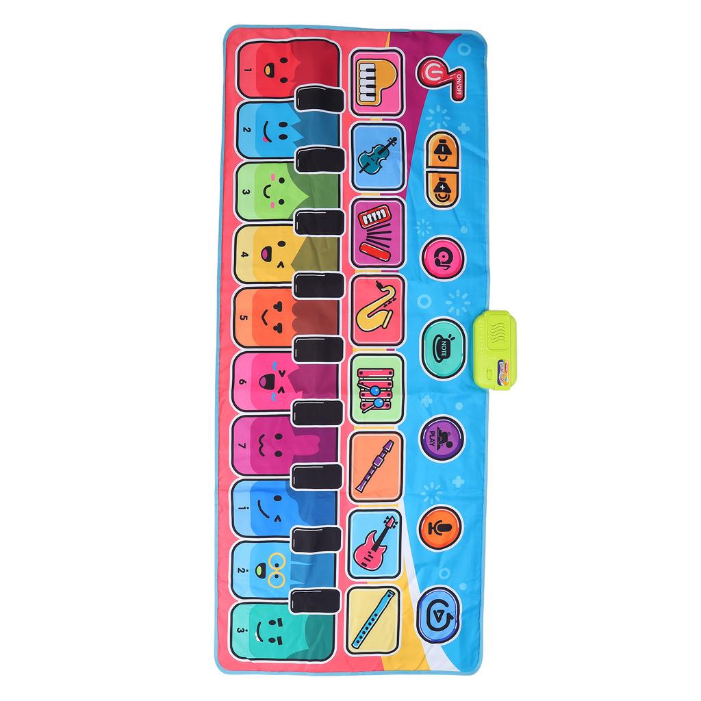Kinder Musikmatten Faltbar 10 Tasten Pädagogisch Tragbar Bodenklaviermatte Musik Klaviertastatur Tanz