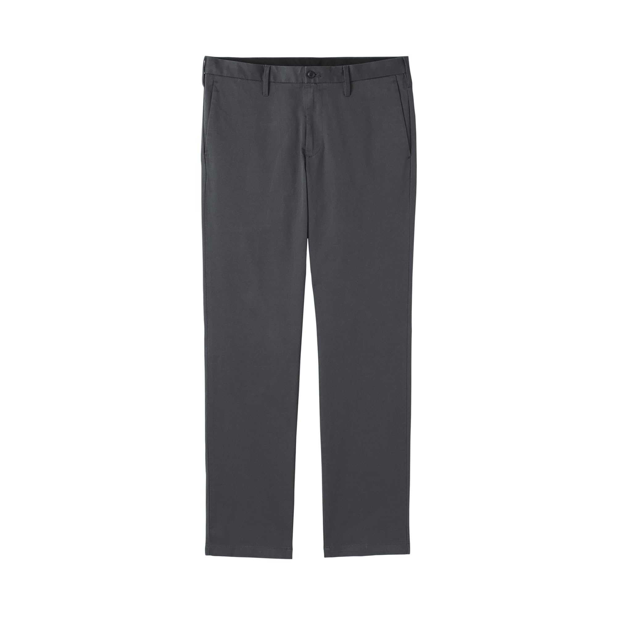Мужские эластичные чиносы MUJI, узкий крой, AE0XLA5A, Угольно-серый, Размер 73