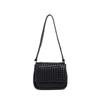 REWELL Handwoven Leather Flap Shoulder Bag