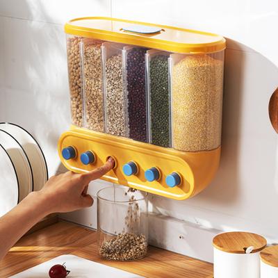 Müslispender, doppelt, einzeln, für Trockenfutter, Snacks, Getreide, leicht, Müslispender