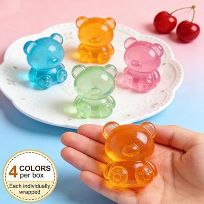 Little Bear Squeeze Toy Soft TPR Fidget for Stress Relief Realistic Gummy Candy Design Slow-Rising Toy Novelty Gift for Anxiety Party Favors
