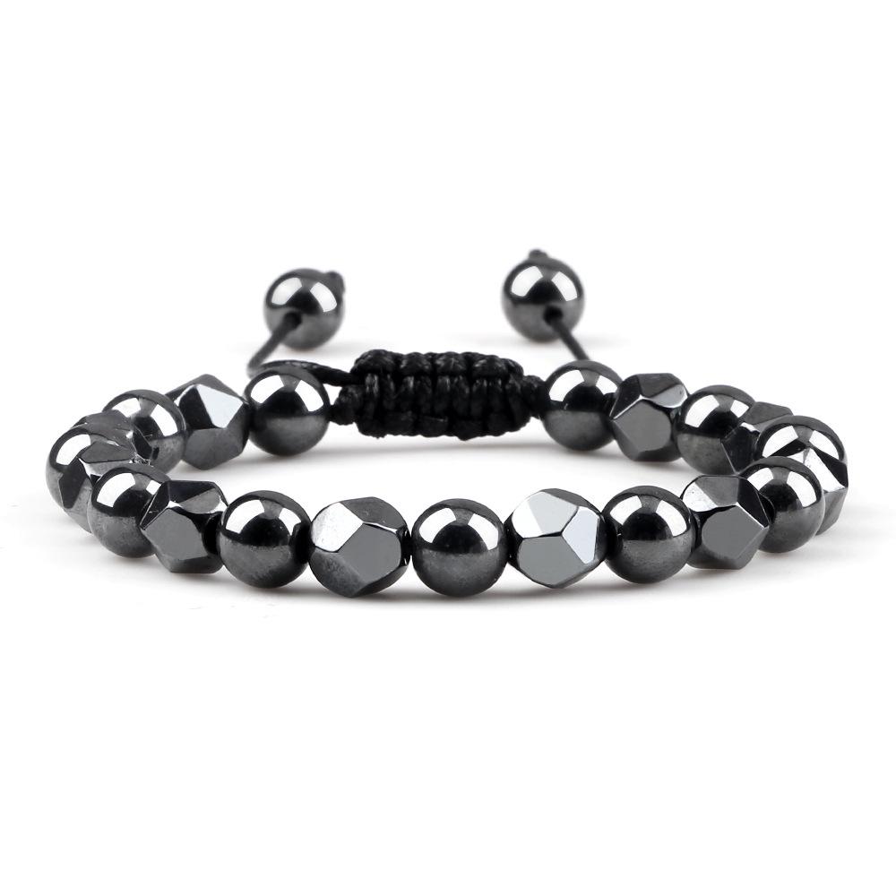 Obsidian Tigerauge & Schwarzer Achat Lavastein Armband