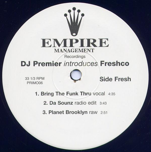 

12inch Record FRESHCO - DJ Premier Introduces Freshco PRIMO06 Empire Manageme US Rap & Hip-Hop/R&B Used