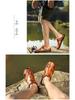 2025 Men's Toe-Loop Leather Sandals: Casual, Breathable Dual-Use Summer Sports Shoes