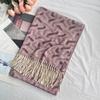 Winter Scarf for Women High End Fashion Houndstooth Shawl  Long Tassel Imitation Cashmere Men's Warm Scarf