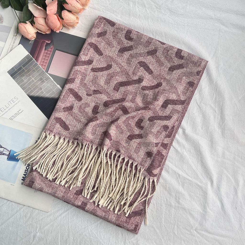 Winter Scarf for Women High End Fashion Houndstooth Shawl  Long Tassel Imitation Cashmere Men's Warm Scarf