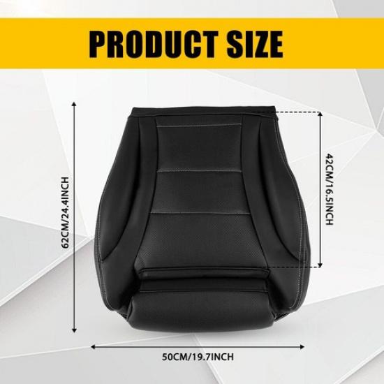 For 15-21 Mercedes Benz GLC300 GLC350 W205 Driver Side Bottom Seat Cover Black K