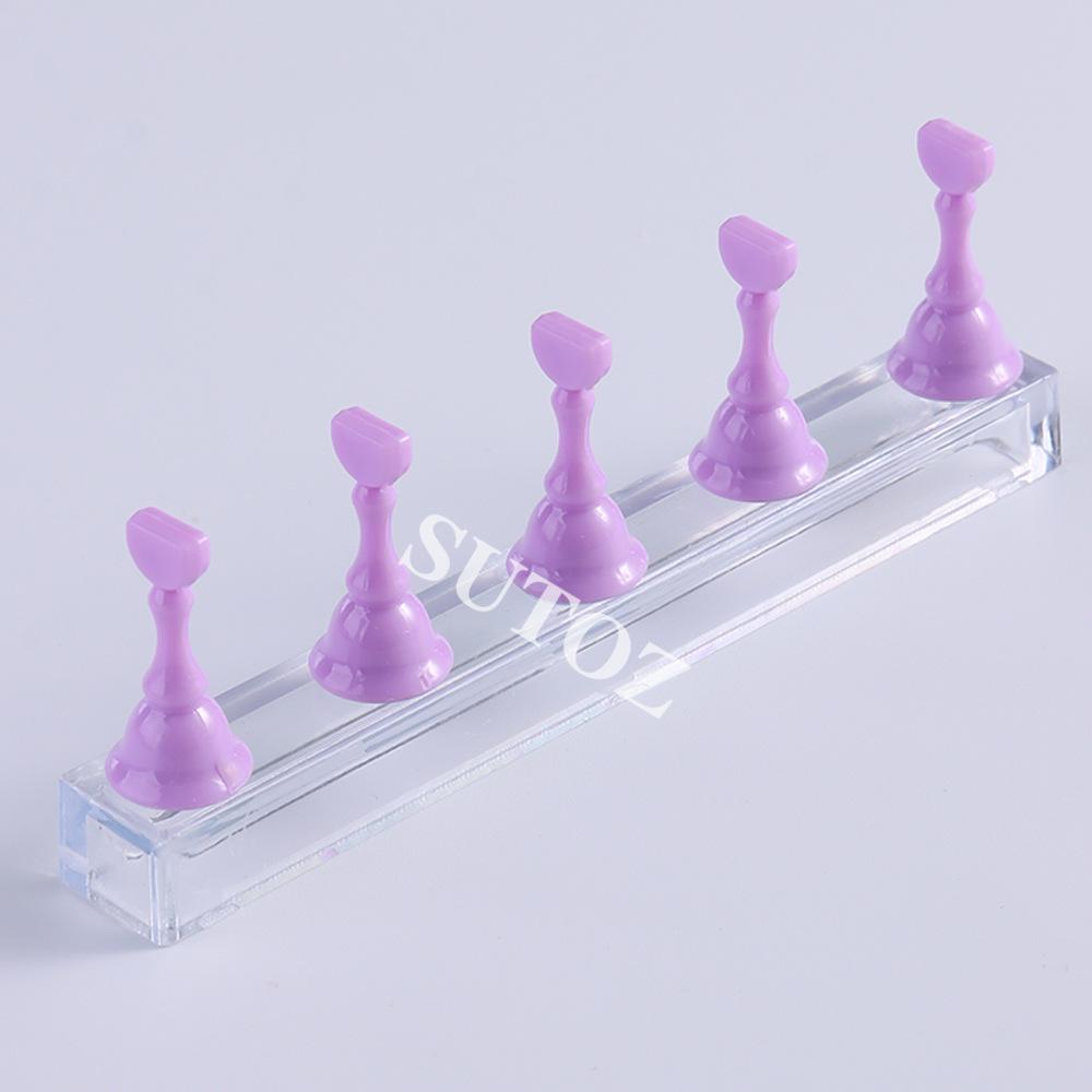 Nail Art Practice Tray with Strong Magnet and Wearable Crystal Pieces
