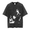 T-shirt Stampata Cool con Personaggio Michaelis Sebastian di Black Butler per Uomo Donna Magliette in Cotone Manga T-shirt Lavata Vintage T-shirt Maschile Harajuku