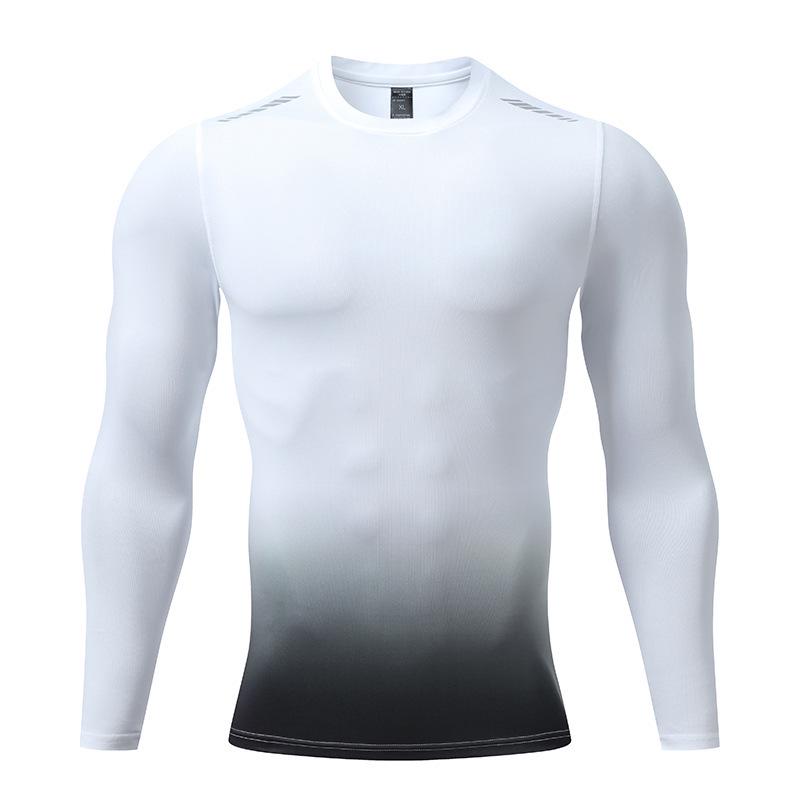 2024 Spring/Autumn Men's Long Sleeve Quick Dry Compression Sports T-Shirt