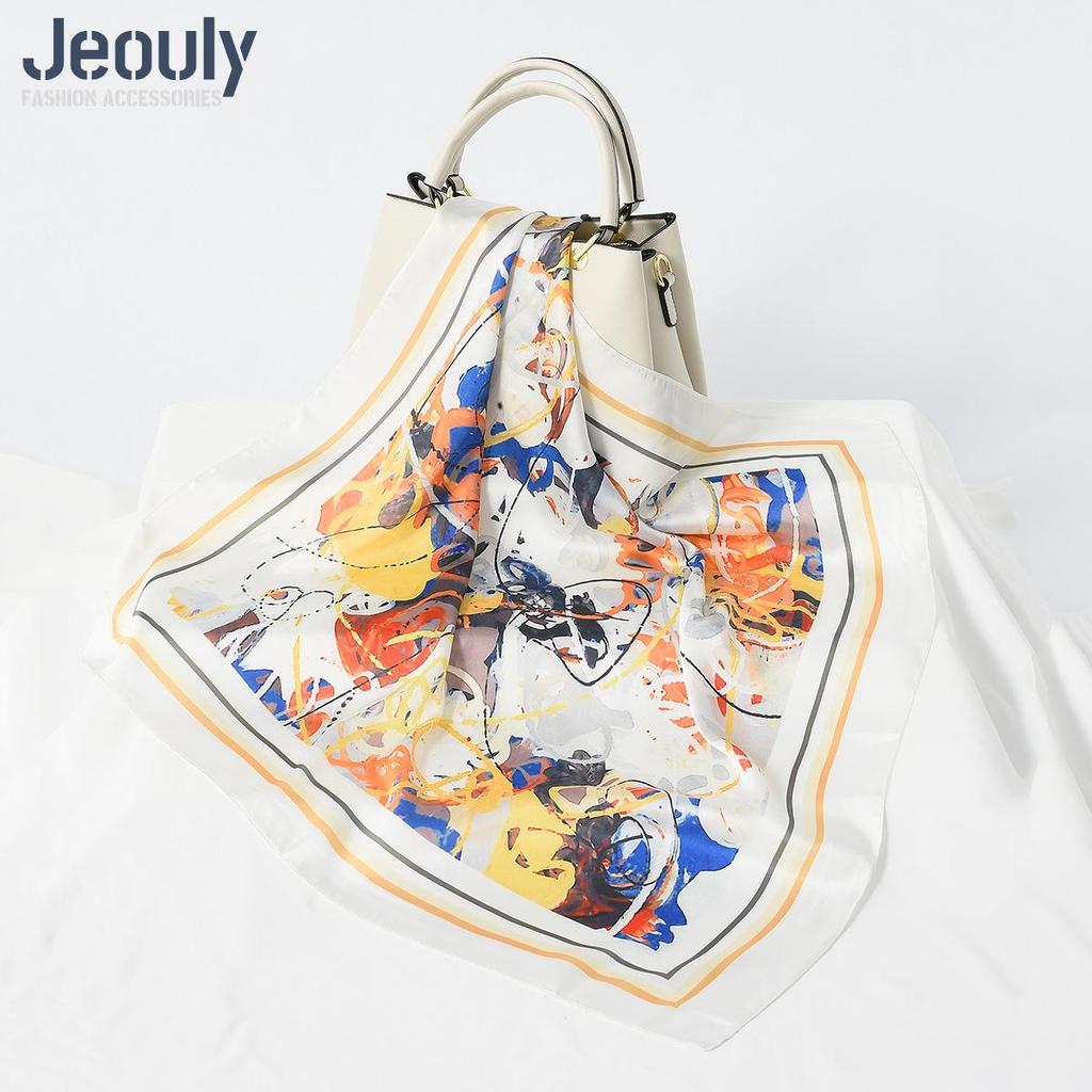 Cross-Border 70cm Silk Cashew Print Scarf - Autumn/Winter Women's Fashion Headscarf