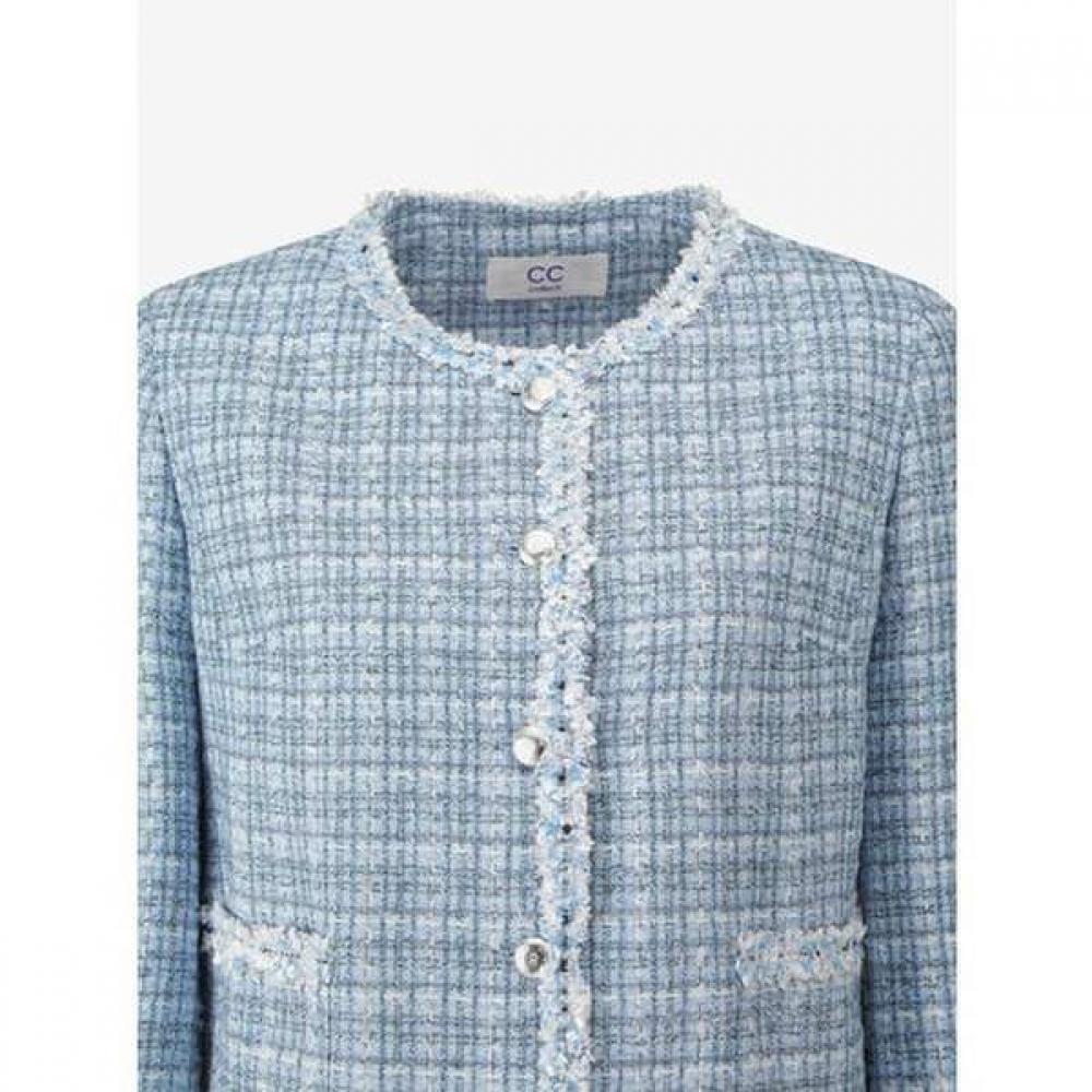 CC collect. Tweed Jacket Colorless Trimming C261msf203
