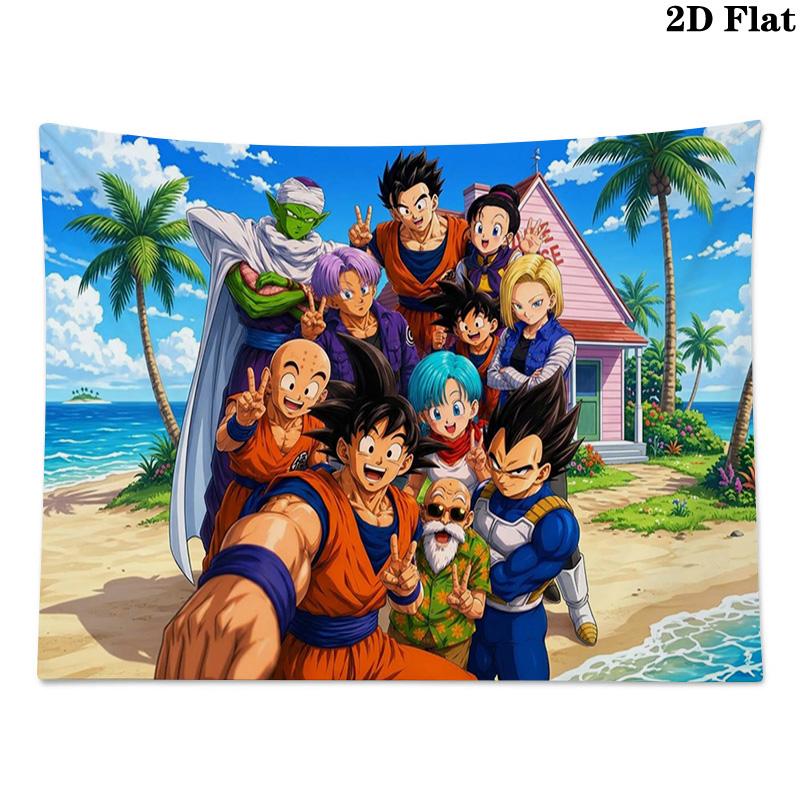DRAGONBall Wall Tapestry Aesthetic Wall Hanging Printed Fabric Blanket Decorative Tapestries for Bedroom Living Room Home Decor