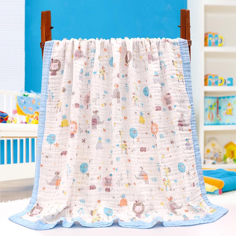 Baby Six-Layer Gauze Cotton Towel & Quilt – Spring/Summer Toddler Blanket