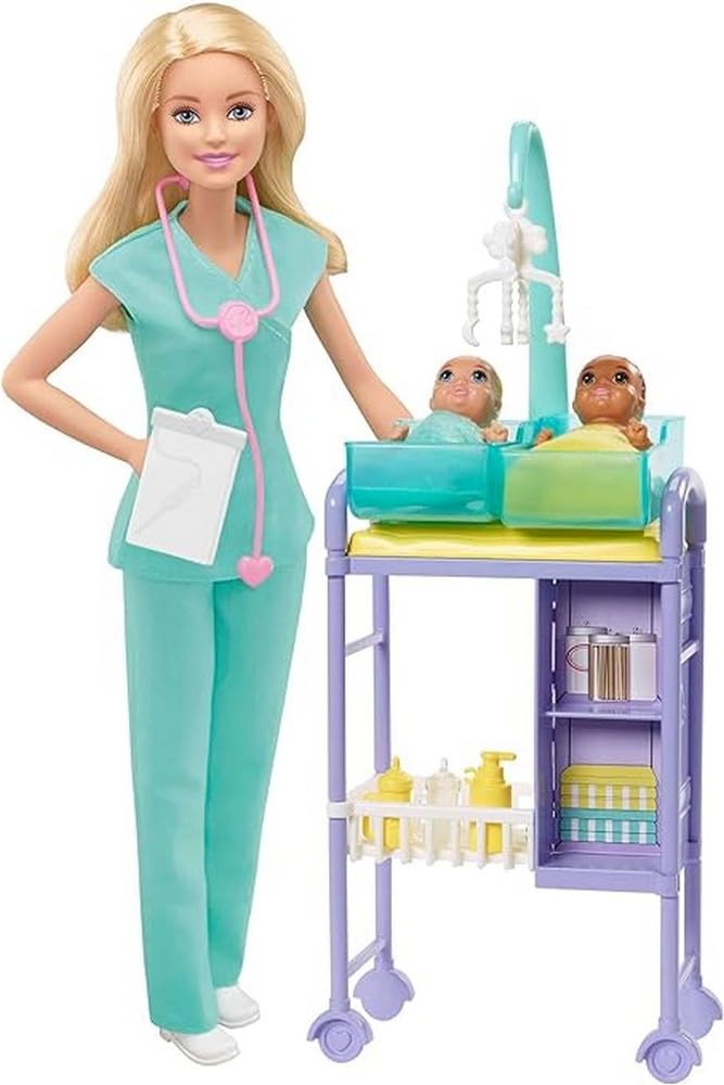 barbie Work and Baby Teacher Set and Accessory 3 and GKH23 Play! [Dress-up Doll] [Doll Set] [Ages Up]