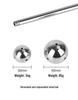 Metal Anal Dilator & Dual-Use Butt Plug for Expansion Training