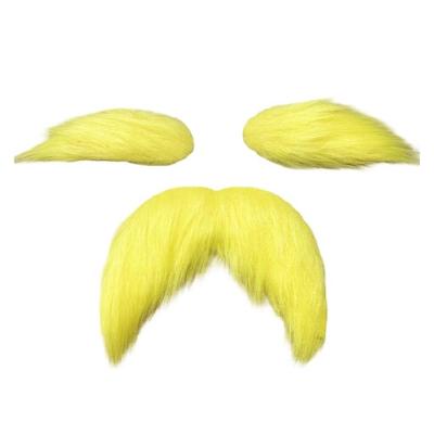 Mustache and Eyebrows Fake Beard for Kid Adult,Cosplay Halloween Costume Accessories Funny Facials Hair for Men Women