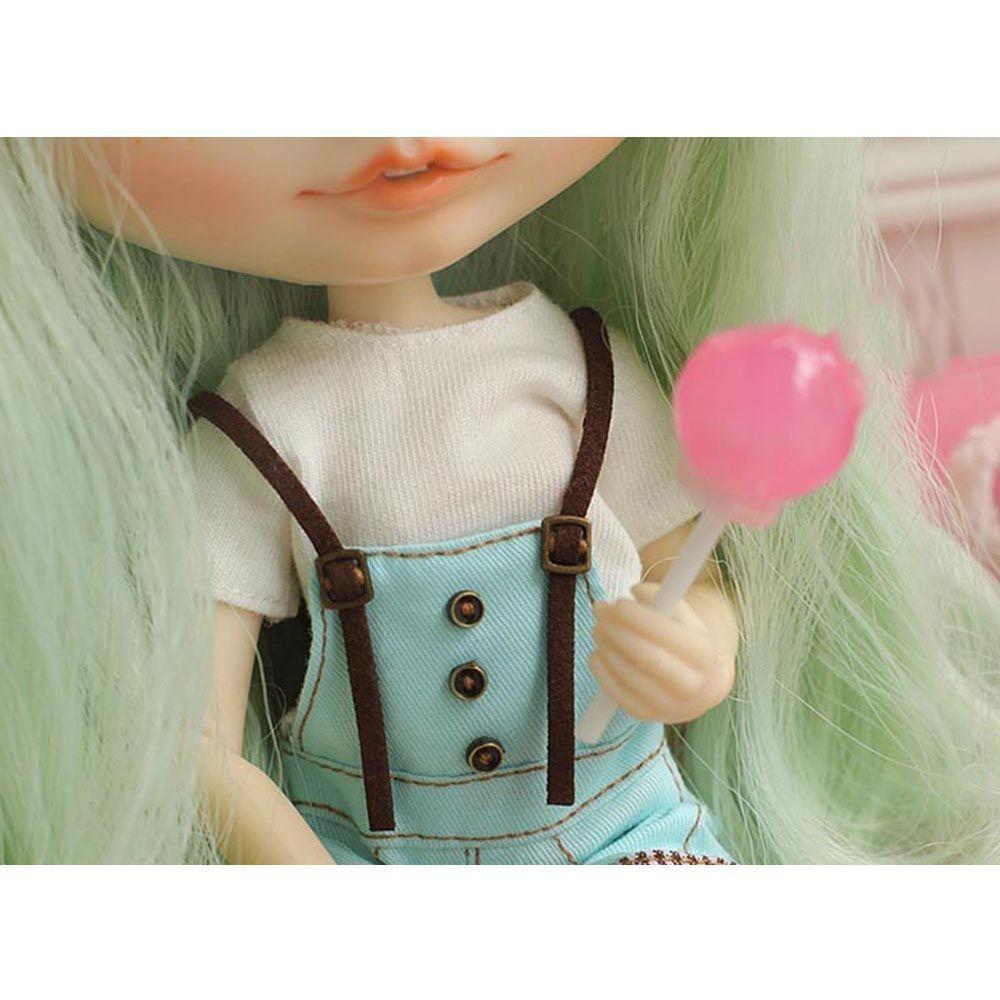 Dollhoues Miniature Clothing Sewing Craft Dolls Strap Buckles DIY Doll Clothes Mini Metal Buttons