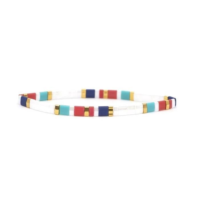 Bracelet - SEJJ - INKA - Taille S - Perles de verre - 16 cm