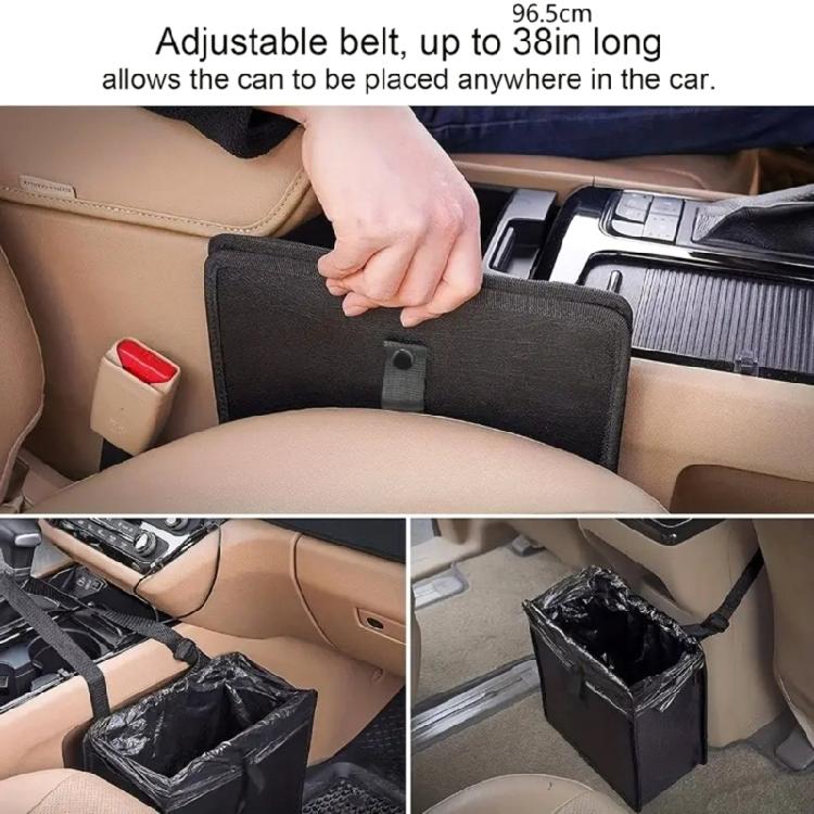 Tragbarer 7L Auto-Mülleimer Auslaufsicheres Design Aufhängung mit Halterung Müllbeutel Behälter für die Auto-Kabine für Reisen