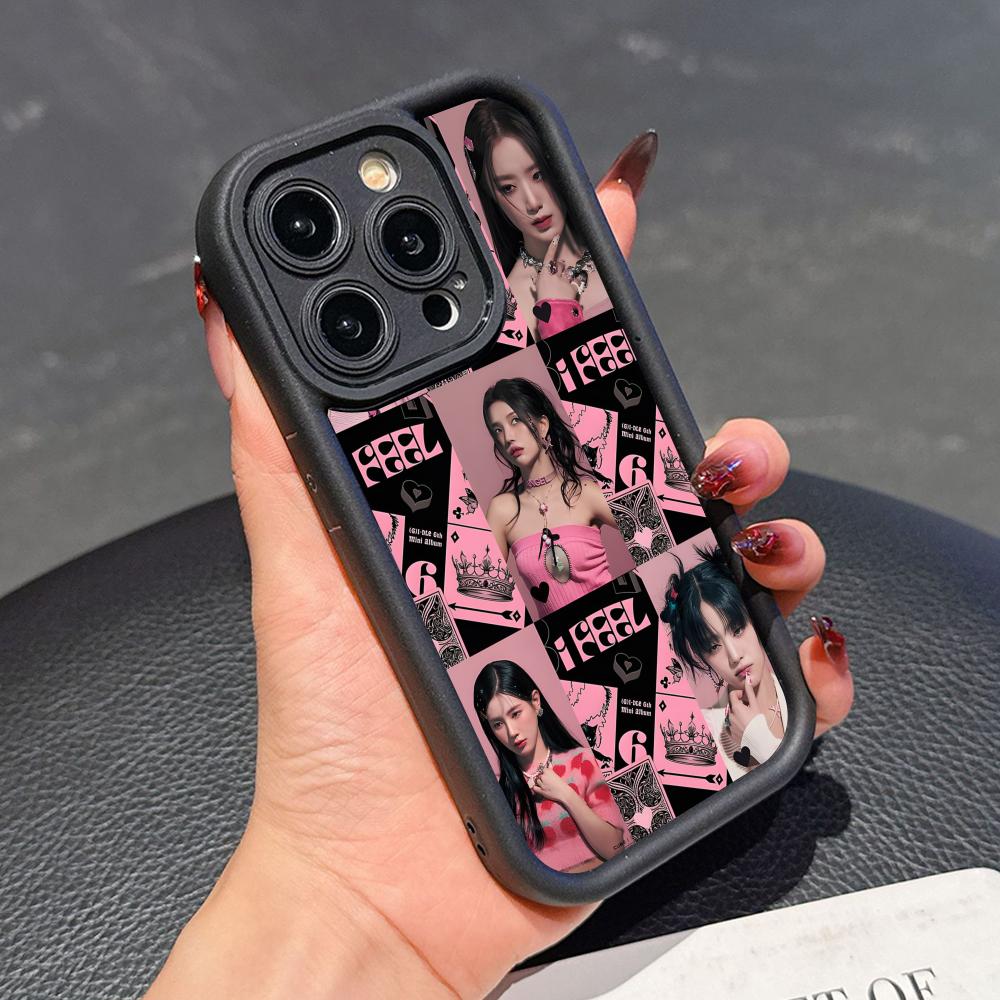 KPOP G-Gidle-S Thicken TPU Mobile Phone Case for iPhone 17 16 15 14 13 12 11 Air Pro Max Plus Colorful Cover