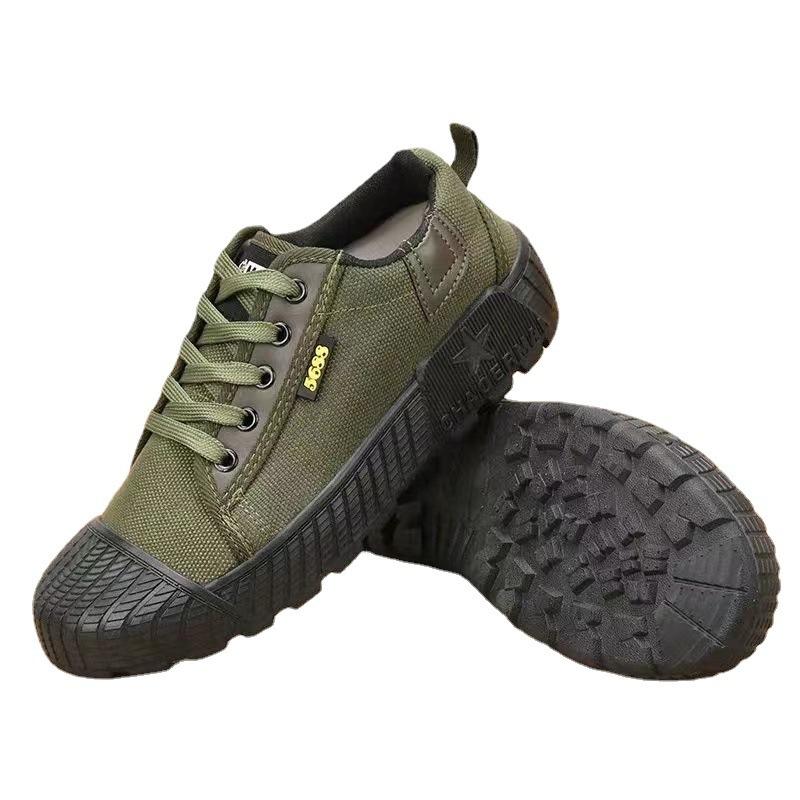 2025 New Liberation Shoes Men's High and Low-top Casual Yellow Rubber Shoes Training Shoes Construction Site Labor Insurance Shoes