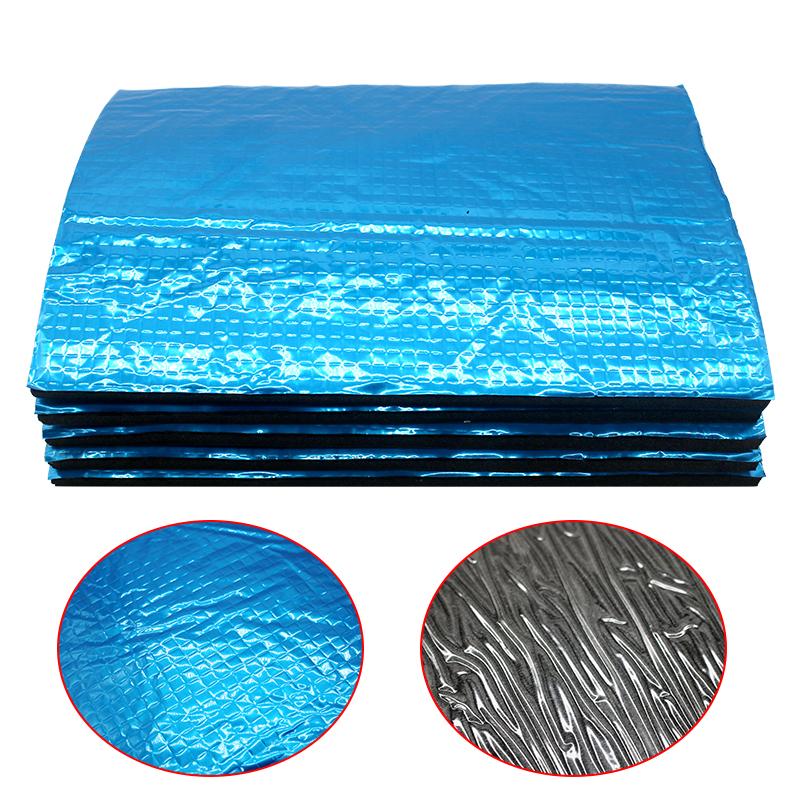10pcs 25cm*18cm Sound Deadener Heat Insulation Mat Car Van Sound Proofing Deadening Insulation Car Hood Insulation Thickness 5mm