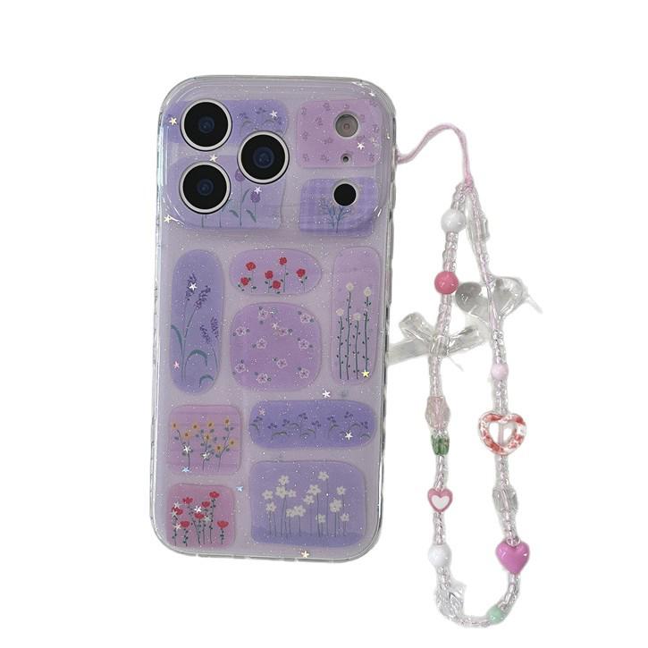 Artistic Floral Diary iPhone Case for 17, 16 Pro Max, 15, and 14 - High-End Creative Design