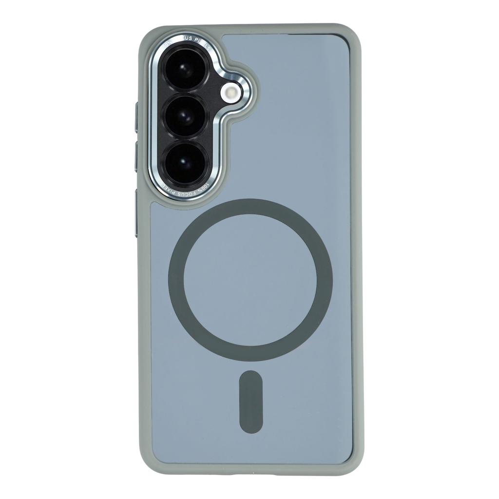 For Samsung Galaxy S25 Magnetic Case TPU + Acrylic Hybrid Phone Shell