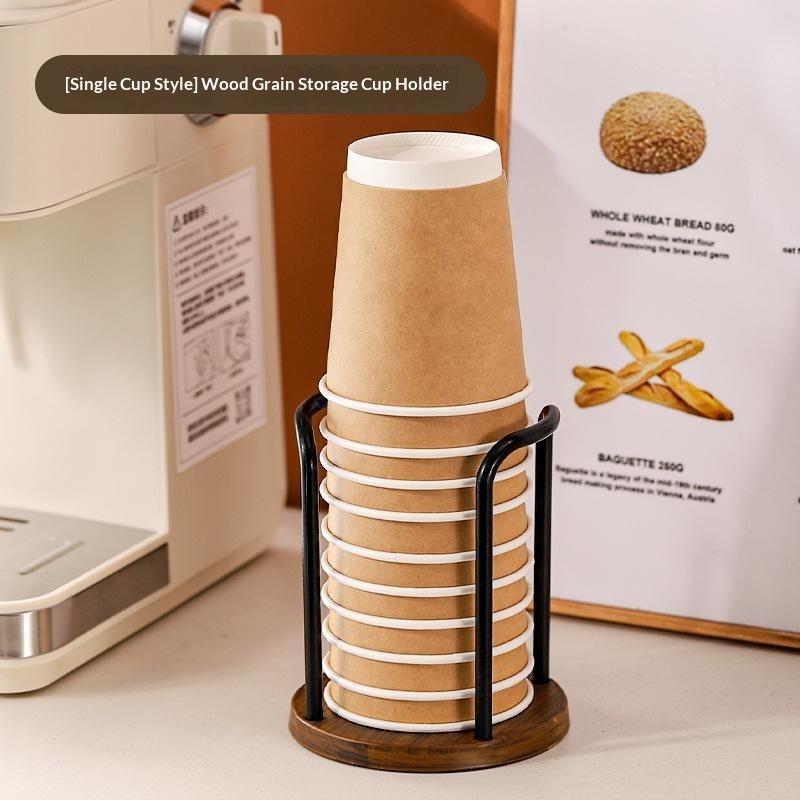 Disposable Cup Holder Multi-Function Coffee Cup Organizer Desktop Teacup Storage Rack Decor Stand For Home Countertop Use