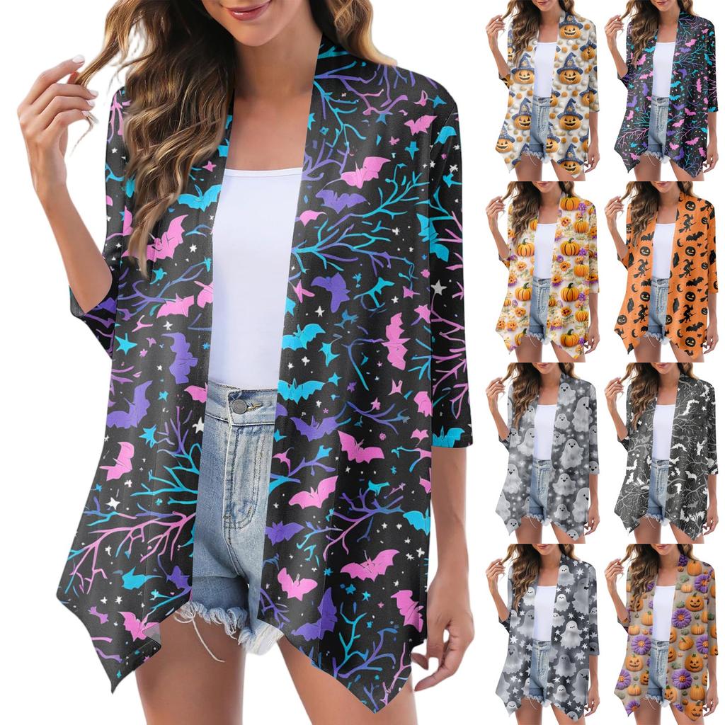 Women's Fashion Casual Cozy Halloween Cardigan Jacket