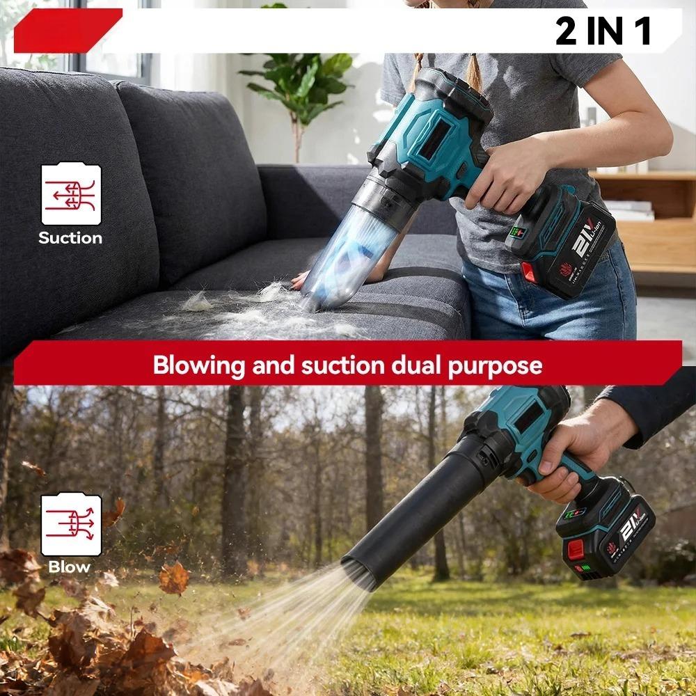3500W 350M/S Brushless Electric Turbo Blower Cordless Leaf Blowing Dust Vacuuming Household Tool For Battery Pin