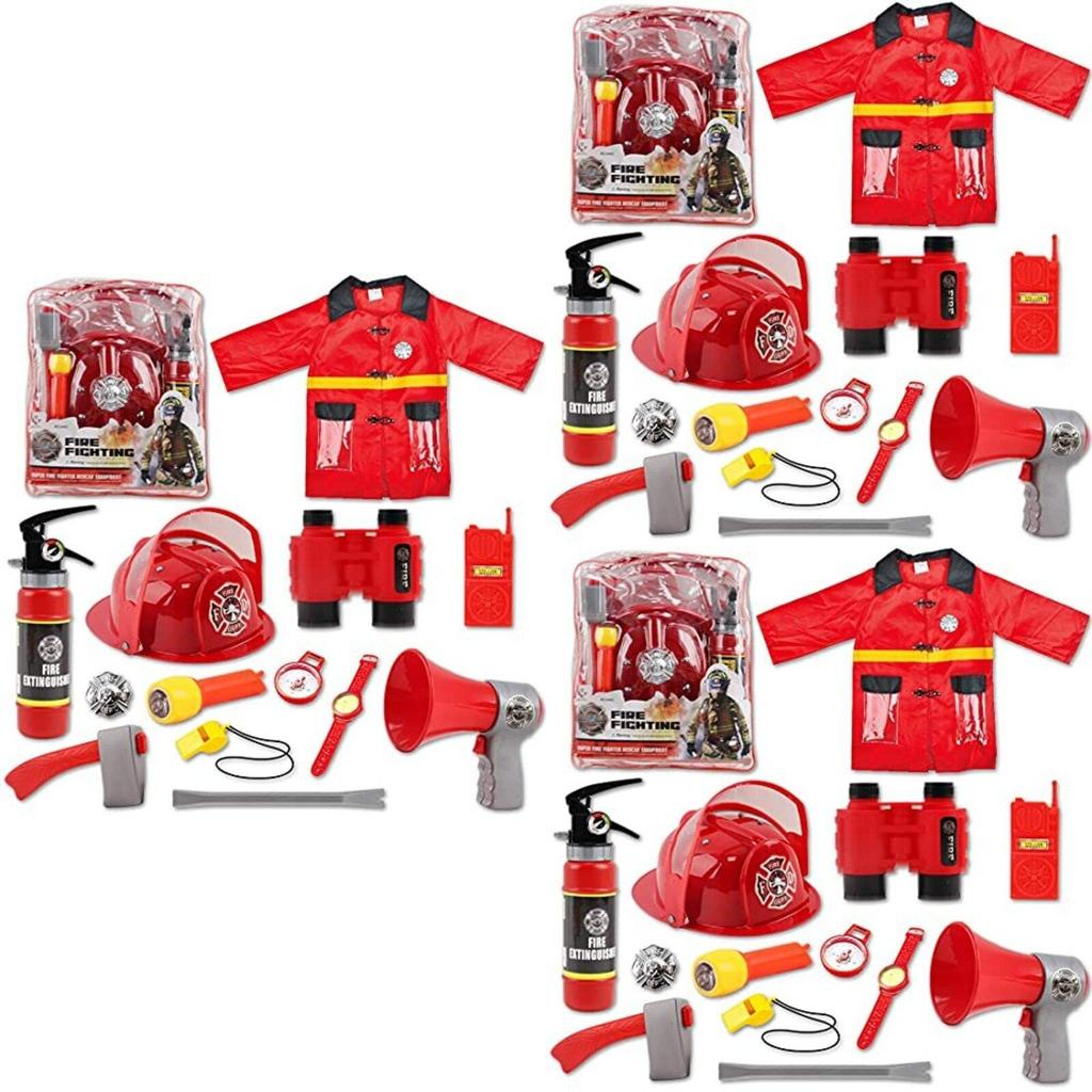 Cross-border Pretend Play Toy Set Firefighter Roleplay Kit For Children
