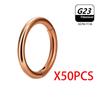 1/10 /50Pcs G23 Titanium Nose Ring Hoop Earring For Women Piercing Jewelry Lip Ear Ring Hoop Mixed Color Body Clips Hing