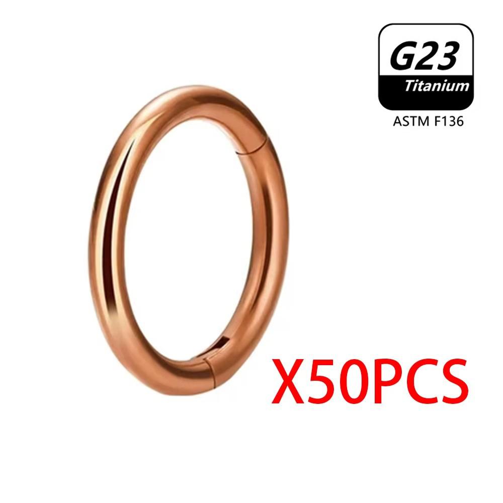 1/10 /50Pcs G23 Titanium Nose Ring Hoop Earring For Women Piercing Jewelry Lip Ear Ring Hoop Mixed Color Body Clips Hing