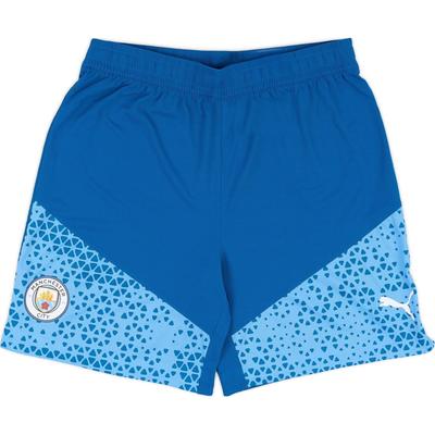 X Manchester City Collaboration 2023-24 Training Comfortable Color Block Football Pants Unisex Bottoms Blue 772884-06
