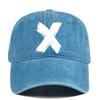 Washed x silk screen baseball cap yellowstone retro peaked cap men's and women's washed distressed sun hat cotton none