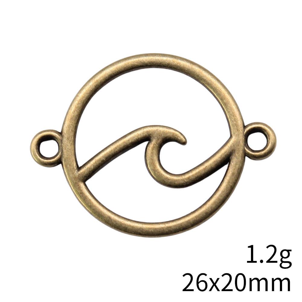 Mother's Day Charms For Bags Wave Water Drop Swirl Charms Pendant Audience Bag Pendant