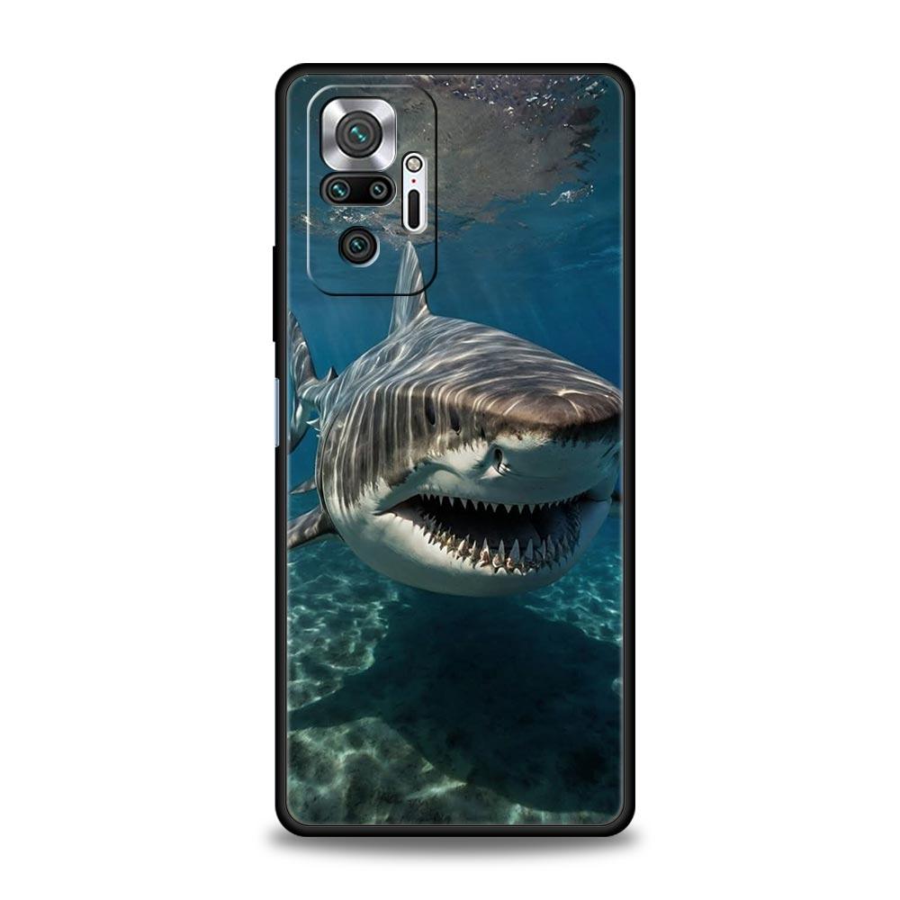 Shark Phone Case For Xiaomi Redmi Note 15 14 13 12 5G 11 10 Pro Plus 4G 9S 14C 13C 12C 10C Soft TPU Cover