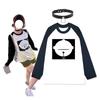 Chainsaw Man Reze Cosplay Long Sleeve with Choker Can Be Reze Goods Top Costume Everyday Wear Casual Fancy Dress Halloween Event [Mrsderi] T-Shirt
