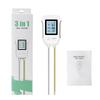 Yieryi Soil PH Meter LCD Digital PH Moisture Temp Tester Dual Needle Acidity Detector for Hydroponics Potted Plants Garden Farm