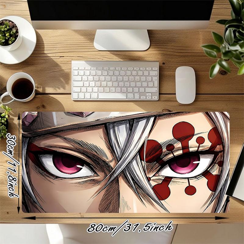 1Pc Eyes Power Blood Gaming Mouse Pad Keyboard Desk Mat Non-slip Rubber Lock Edge Waterproof Computer Mousepad for Office Home Decor S196