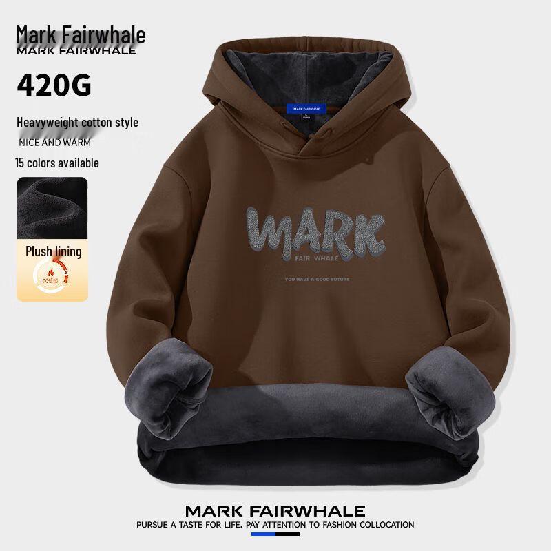 Mark Fairwhale Men's Heavyweight Fleece Lined Hoodie