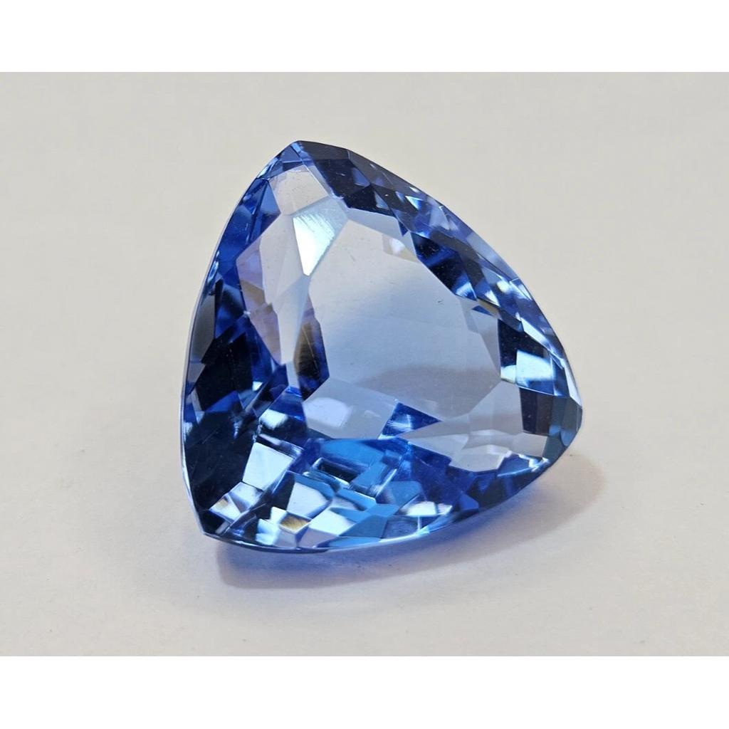 Natural Spinel Blue Use For Different Purpose Trillion Cut 35+ Ct Gemstone