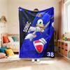 Sonic Throw Blanket Cartoon Flannel Blanket Soft and Warm for Living Room Bedroom Car Camping Throw Blanket Full Size best gifts