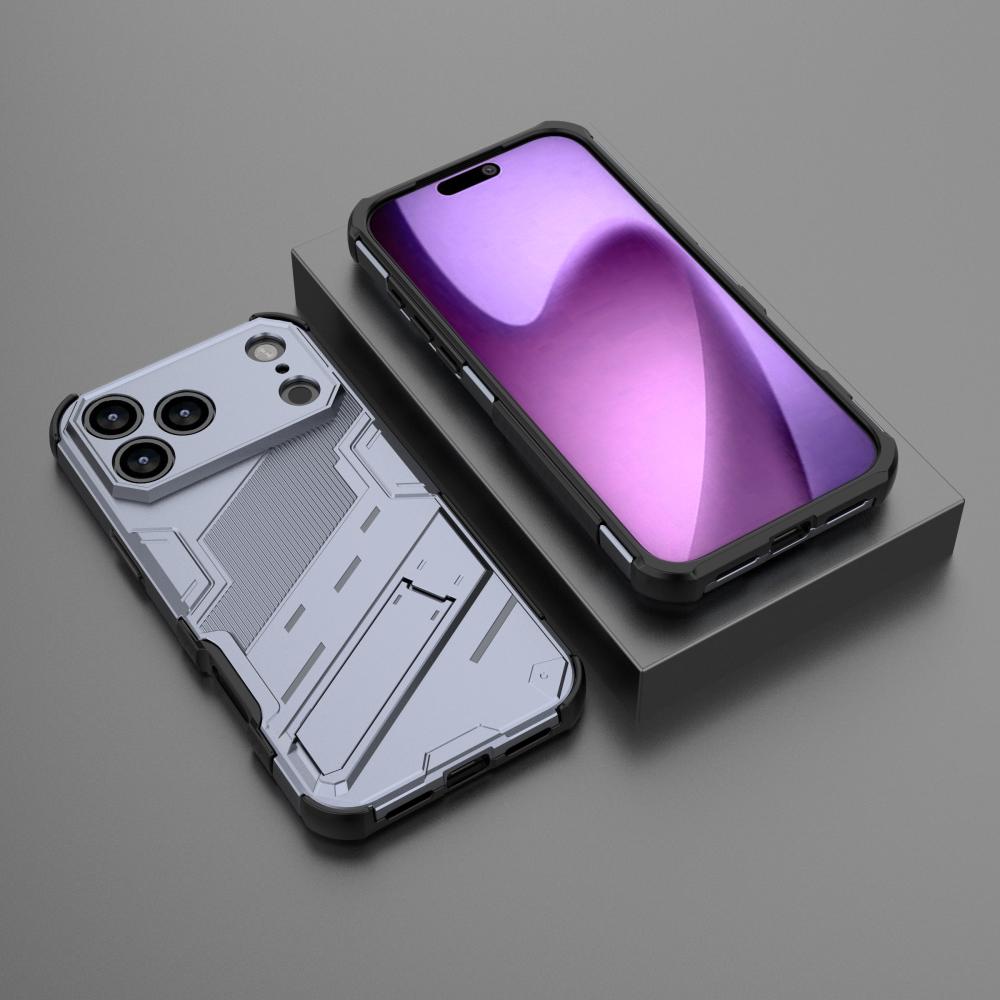 Armor Shockproof Kickstand Phone Case for iPhone 17 Pro Max 17 Air 16 Pro 15 Plus Stand Holder Magnetic Hard PC Funda Coque Case