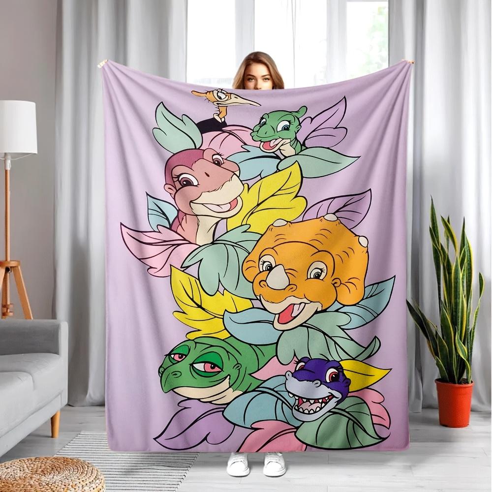 

Adventure of the Little Dinosaur Flannel printed blanket suitable for all seasons suitable for living room office sofa travel 75x100cm